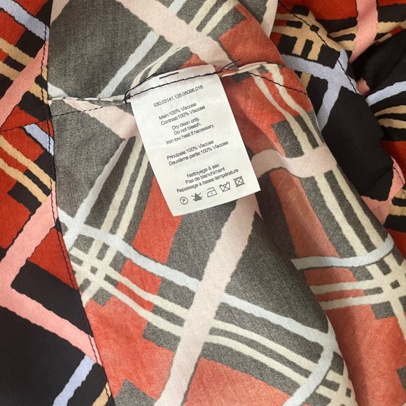 NWT!! RIXO Rylee Collar Satin Top Blouse Plaid Buttons Retro Academia Size 12 - Picture 14 of 15